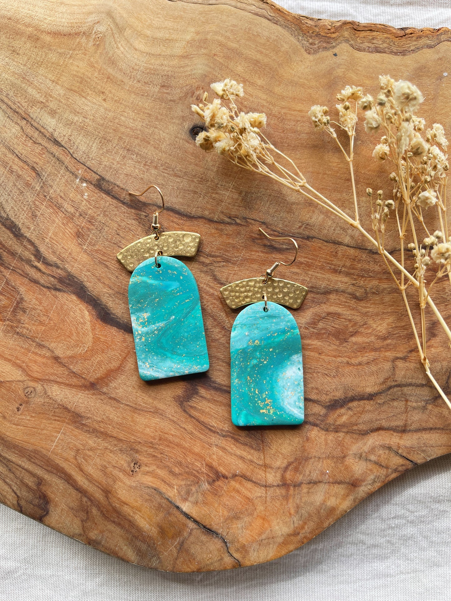 Oceanside Clay Earrings