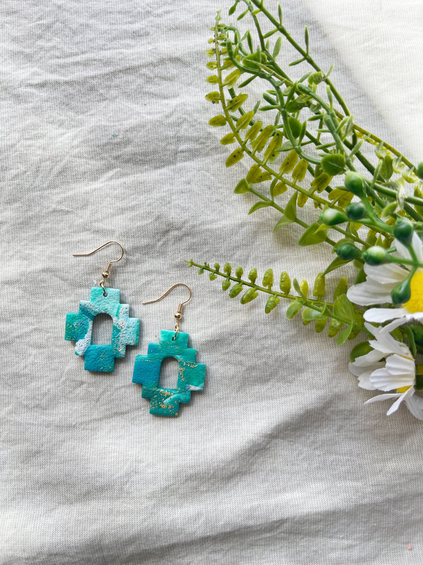 Oceanside Clay Earrings