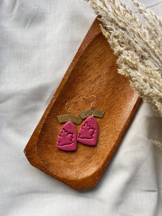 Autumn Leaves Clay Earrings