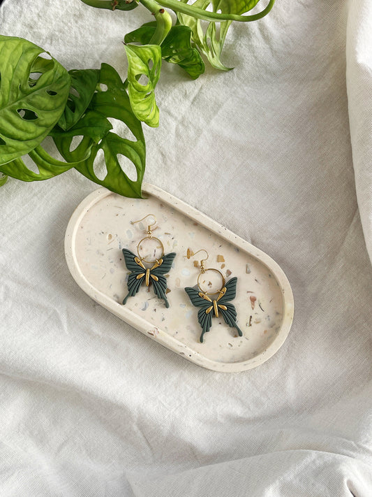 Moth Clay Earrings