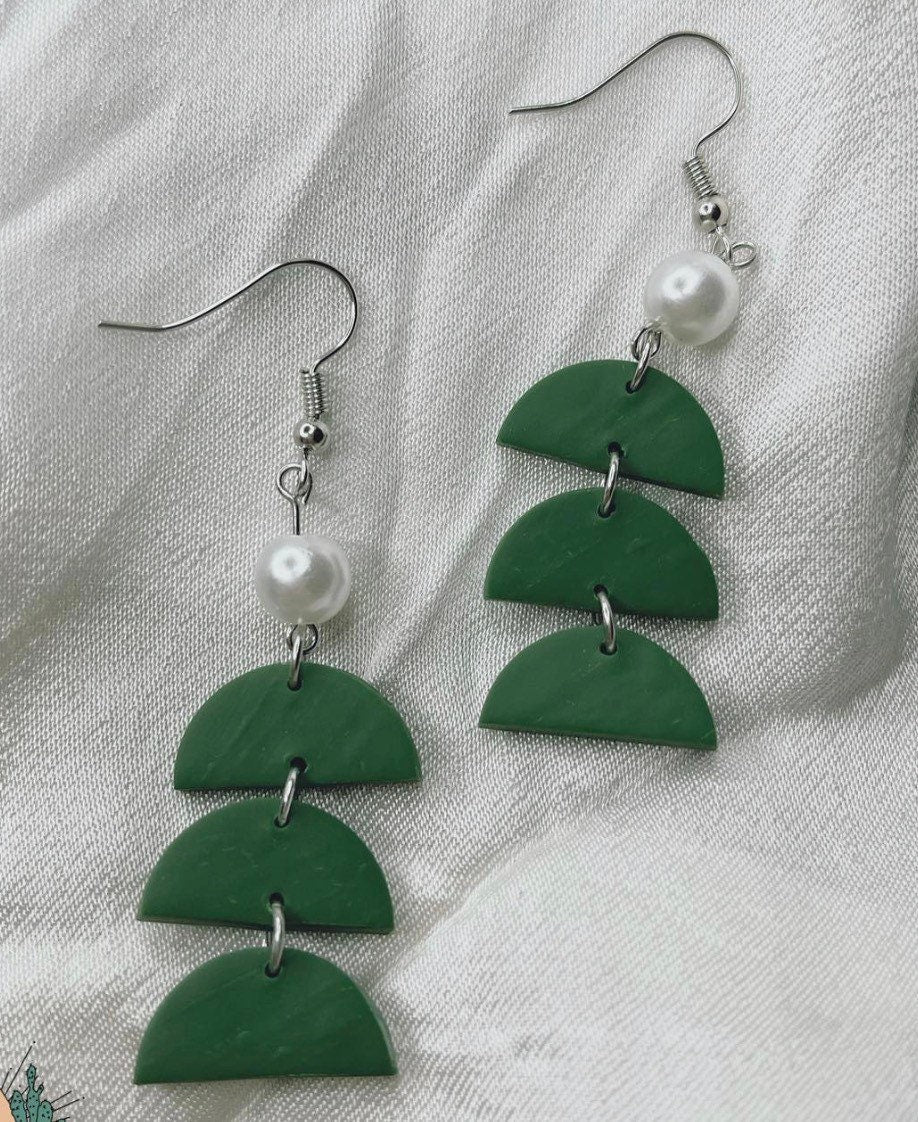 Three layer Clay Dangle