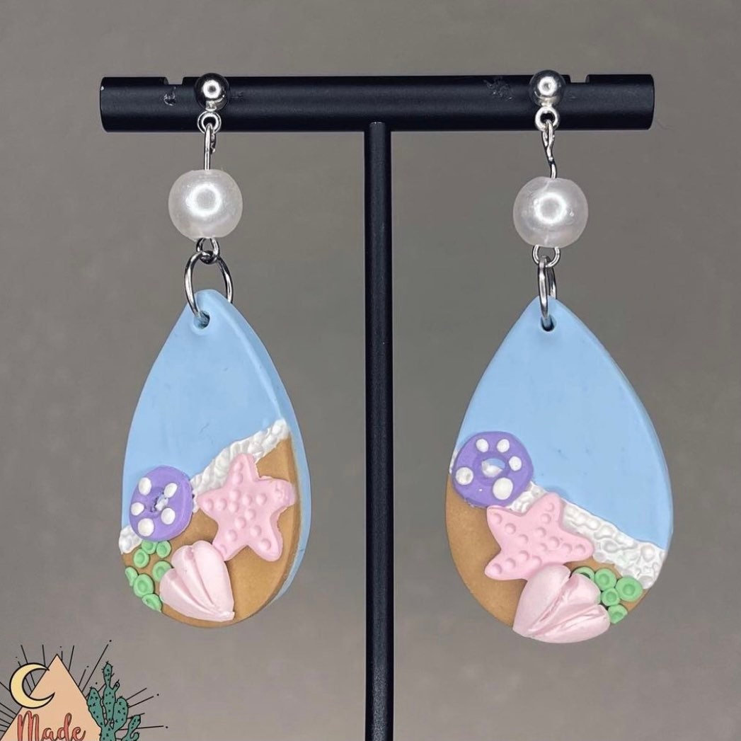 Beach Clay Earrings