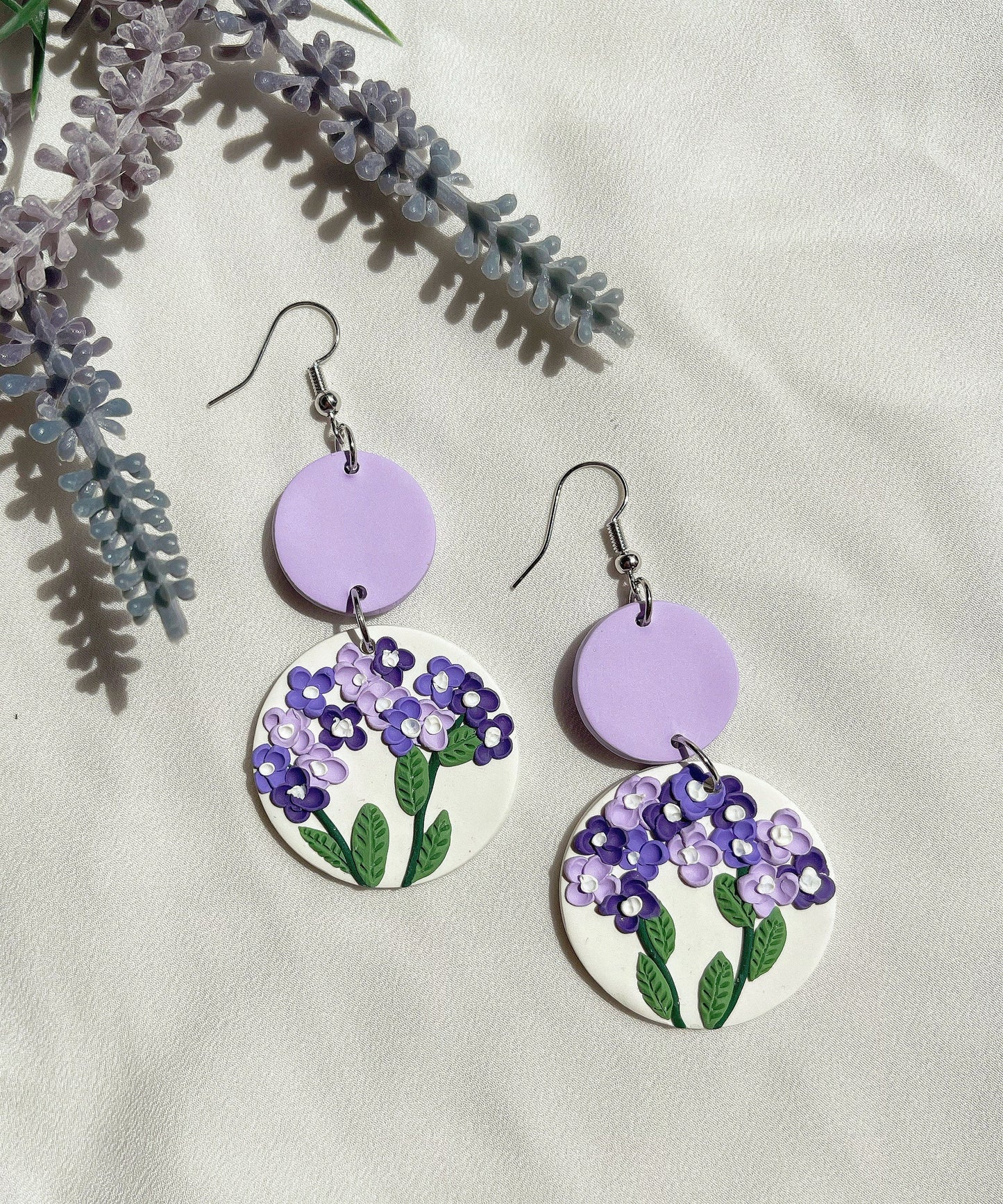 Flower Clay Earrings