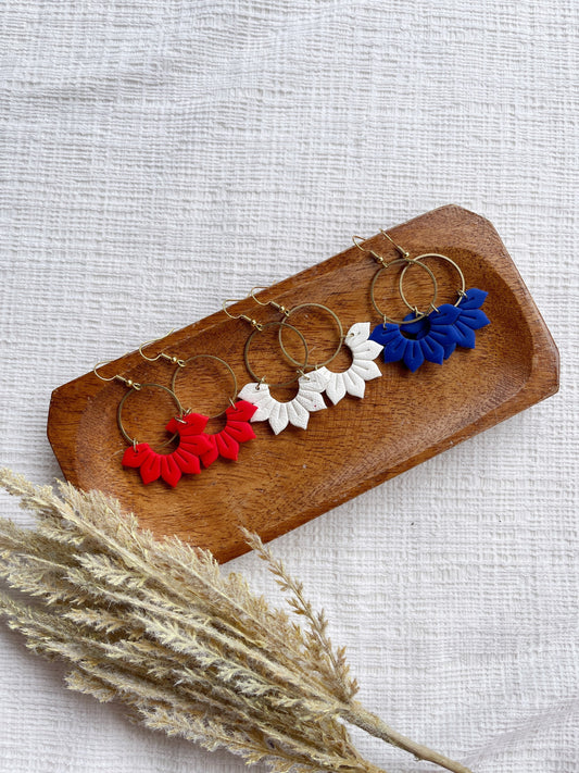 Floral Clay Earrings