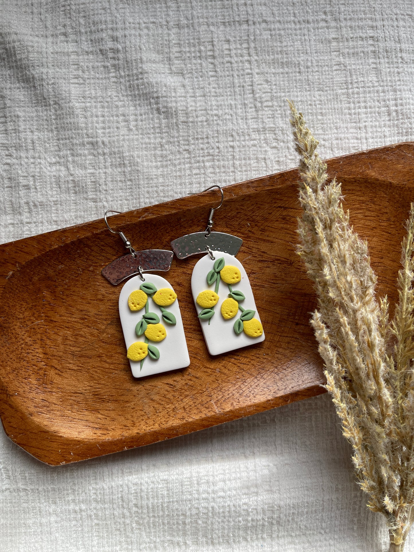 Life of Lemons Clay Earrings