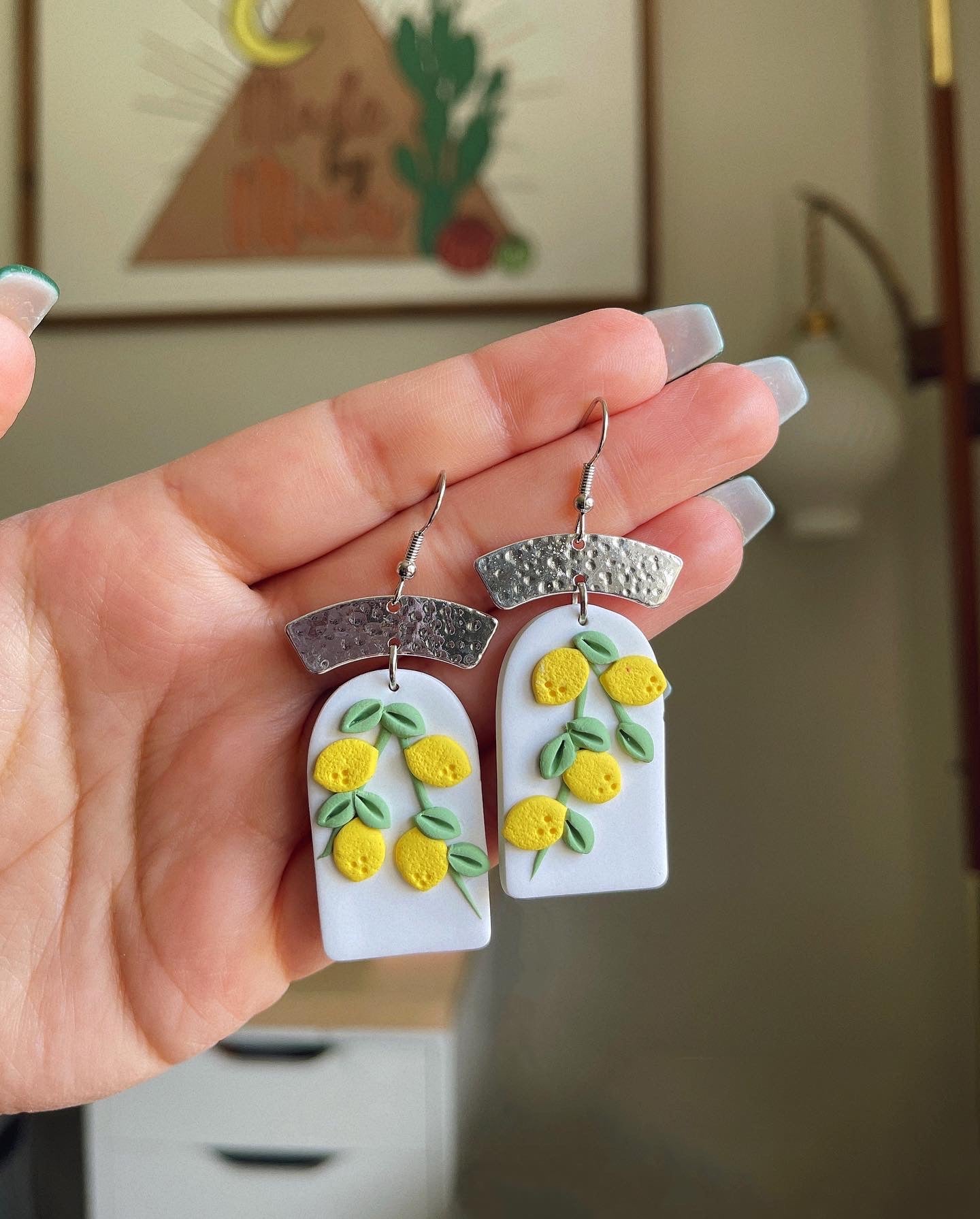 Life of Lemons Clay Earrings