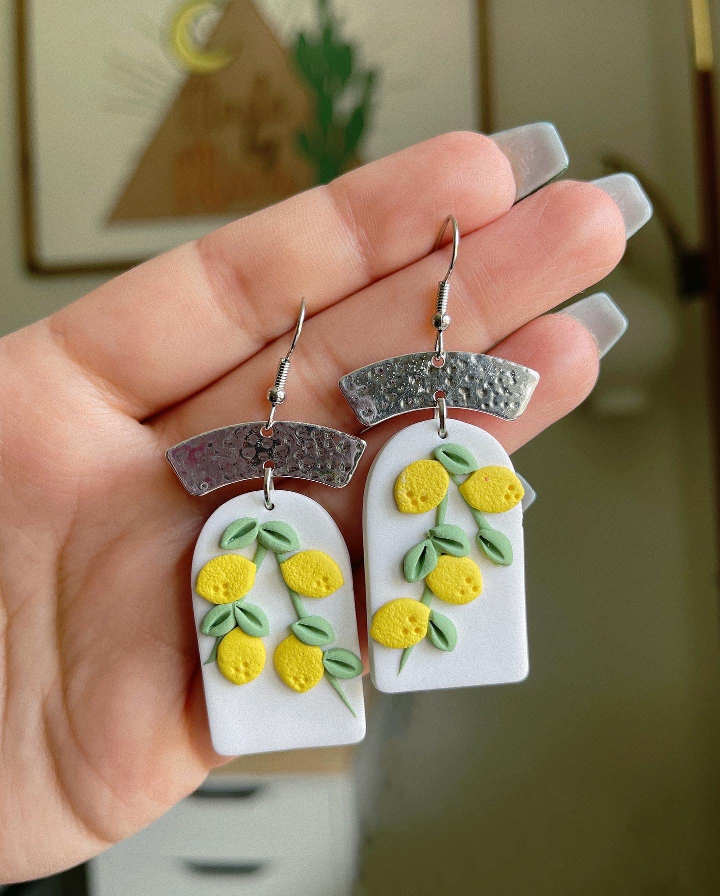 Life of Lemons Clay Earrings